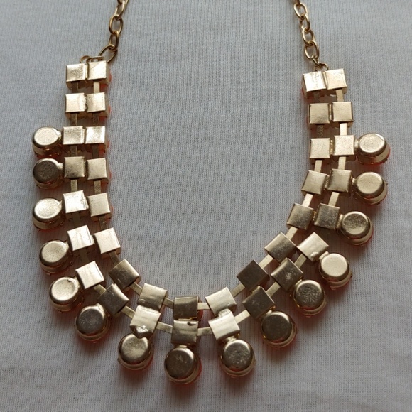 Liz Claiborne Orange & Rhinestone Necklace!!! - Picture 5 of 6